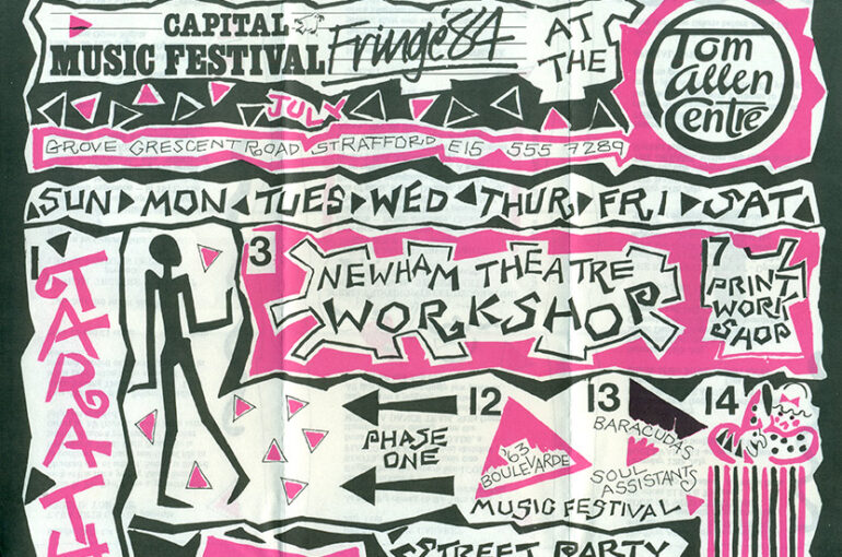 Flyer from the archives of the Tom Allen Centre advertising a street party